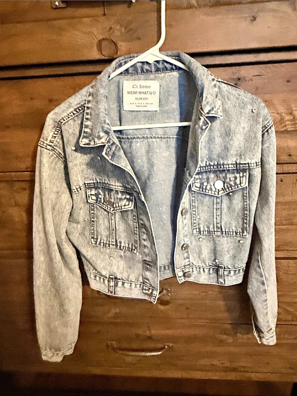 Ci Sono Wear What U Love Slim Fit Denim Jacket Blue Medium